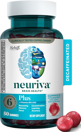 Gummies NEURIVA Fraise 50 compte en avant-plan