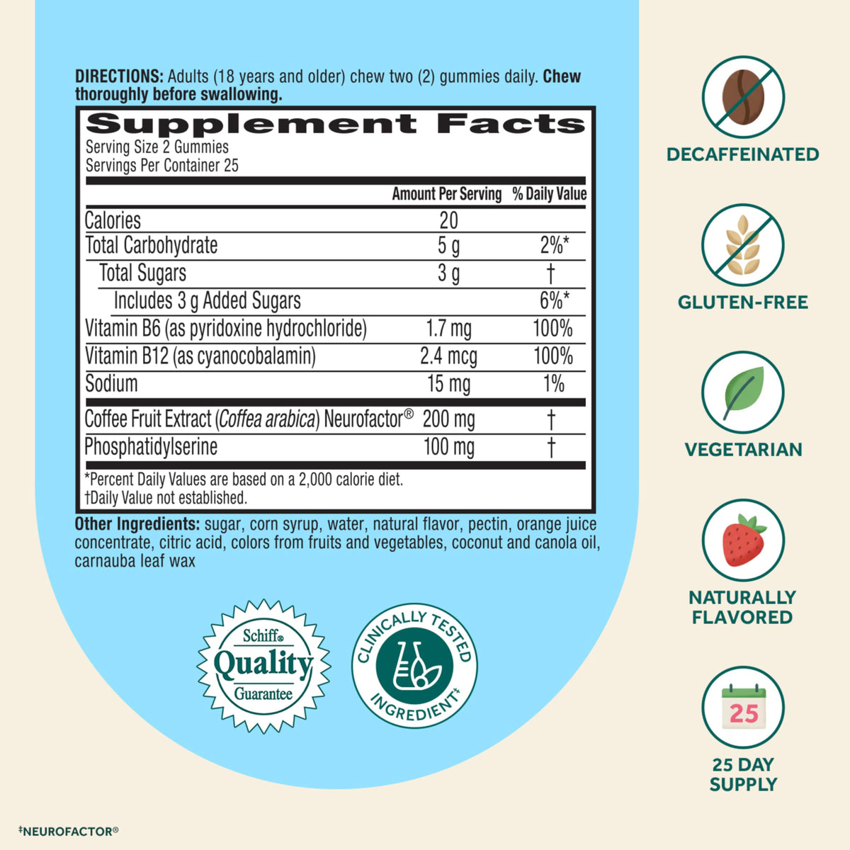 Gummies NEURIVA Fraise lors d'une utilisation quotidienne