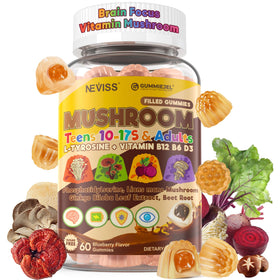 Gummies NEVISS 240g avec saveur myrtille, vue de face
