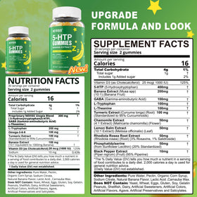 Gummies NEVISS 5-HTP 400mg, texture et couleur