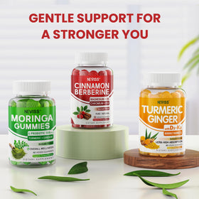 Gummies NEVISS à la Cannelle de Ceylan sur une table en bois