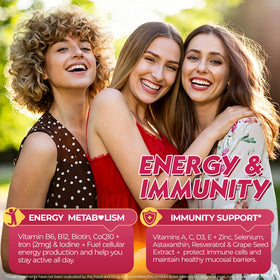 Gummies NEVISS avec ingrédients clés sur l'emballage