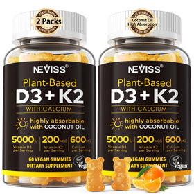 Gummies NEVISS D3 K2 5000 IU orange, vue de face