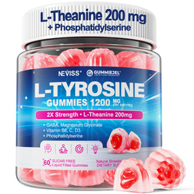 Gummies NEVISS L-Tyrosine et L-Theanine 1200mg vue de face