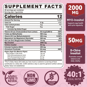Gummies NEVISS Myo-Inositol et D-Chiro Inositol avec un goût de pêche