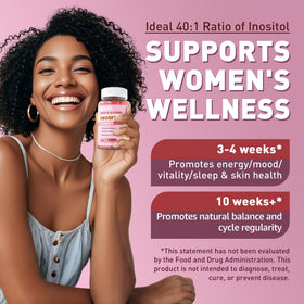 Gummies NEVISS Myo-Inositol et D-Chiro Inositol sur une table