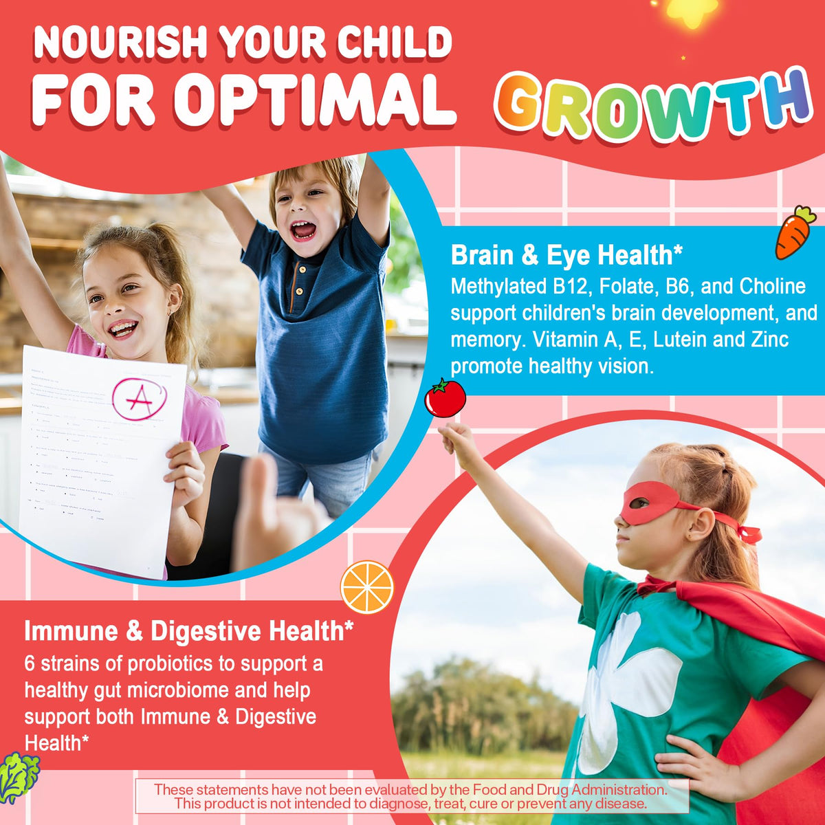 Gummies NEVISS sur une assiette, mise en scène avec des jouets d'enfants