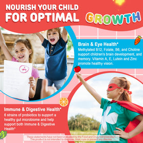 Gummies NEVISS sur une assiette, mise en scène avec des jouets d'enfants