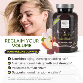 Gummies NEW NORDIC Volume Cheveux avec pomme en arrière-plan