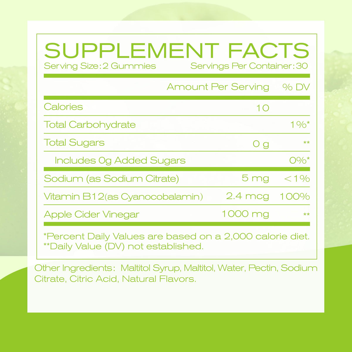 Gummies NEWELLME ACV avec Mère & B12 sur une table