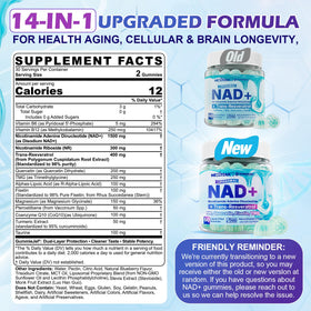 Gummies Nextdia 1500mg NAD+ avec fruits de bleuet