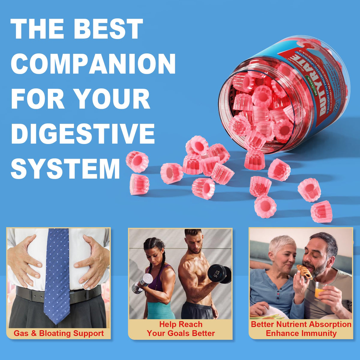 Gummies Nextdia à côté d'autres compléments alimentaires