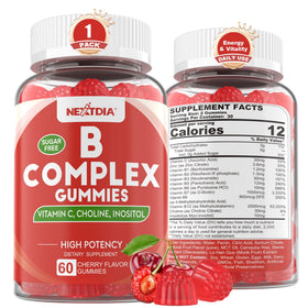 Gummies Nextdia Complexe de Vitamines B Methylées 60 Ct vue de face