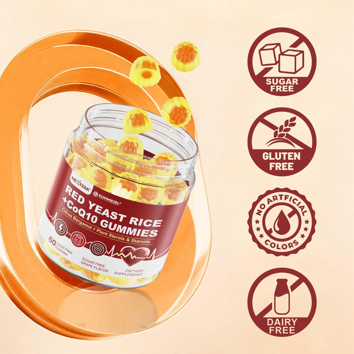 Gummies Nextdia en train d'être consommés, lifestyle