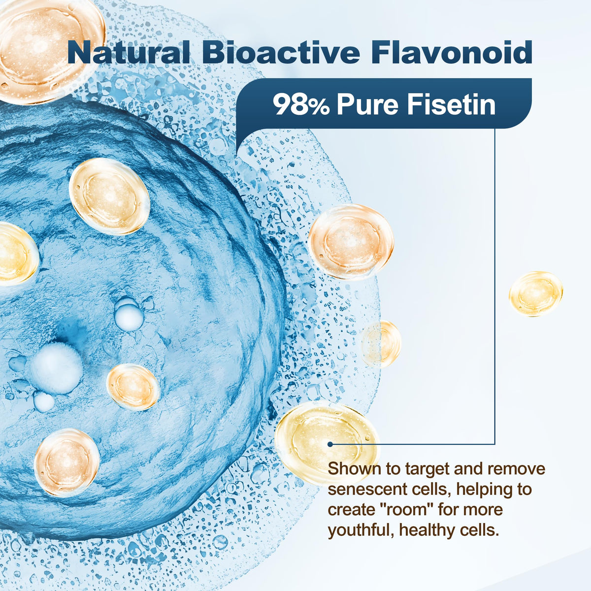 Gummies Nextdia Fisetin avec saveur de pêche