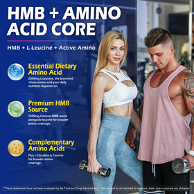 Gummies Nextdia HMB et L-Leucine avec fruits rouges en arrière-plan