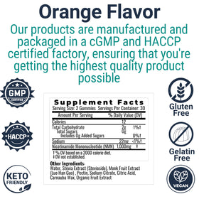 Gummies NMN SHIZAM 1000 mg avec fruits du moine et stevia