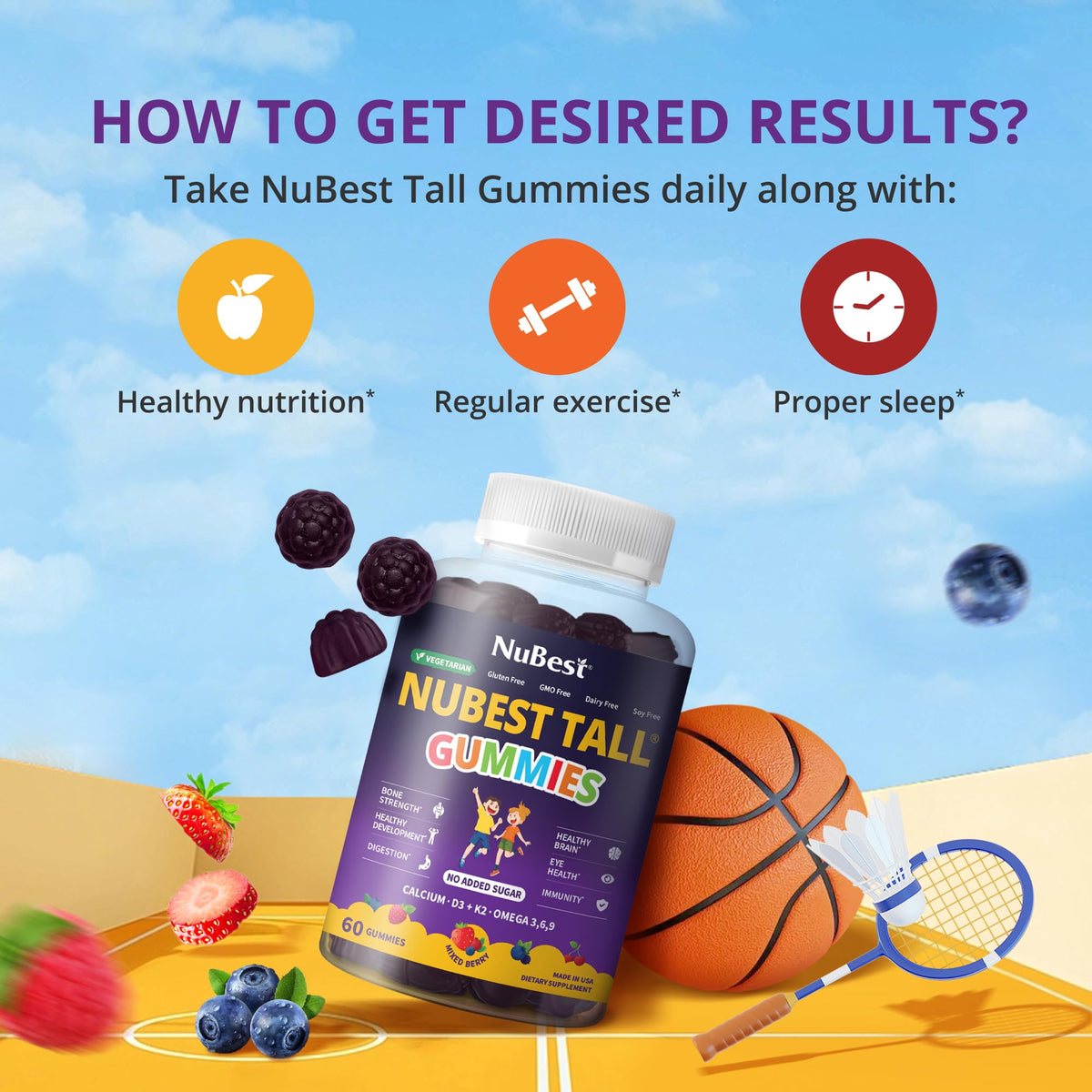 Gummies NuBest, texture des gummies