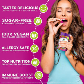 Gummies Nutracelle sur une surface en bois