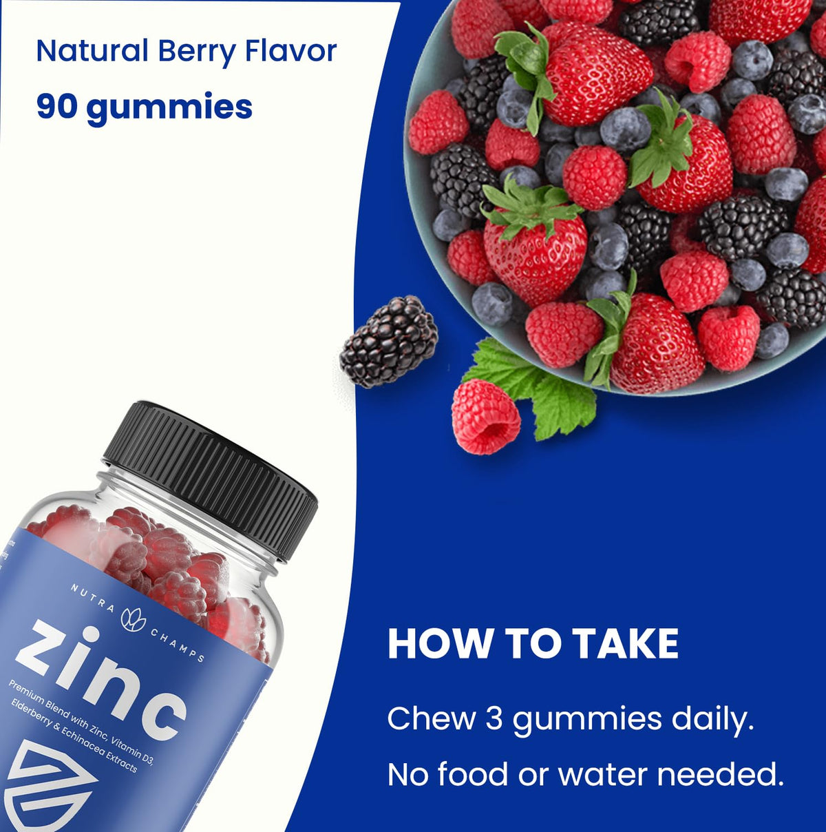 Gummies NutraChamps avec Vitamine D3 et Échinacée