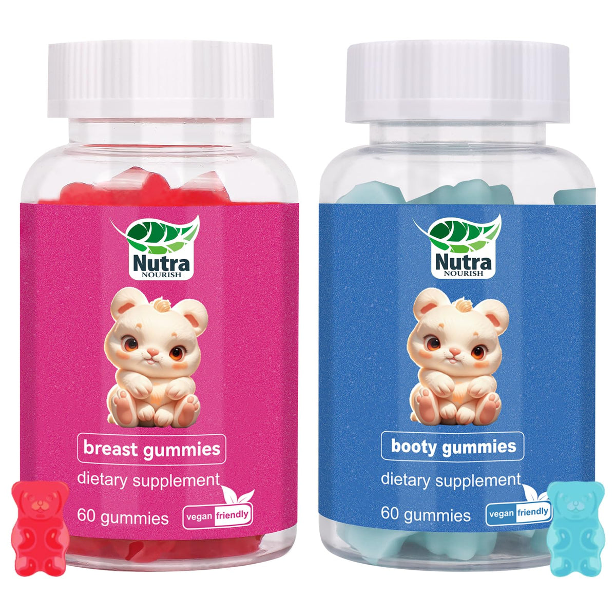 Gummies NutraNourish pour femmes 120 gummies pack avec saveur de baie