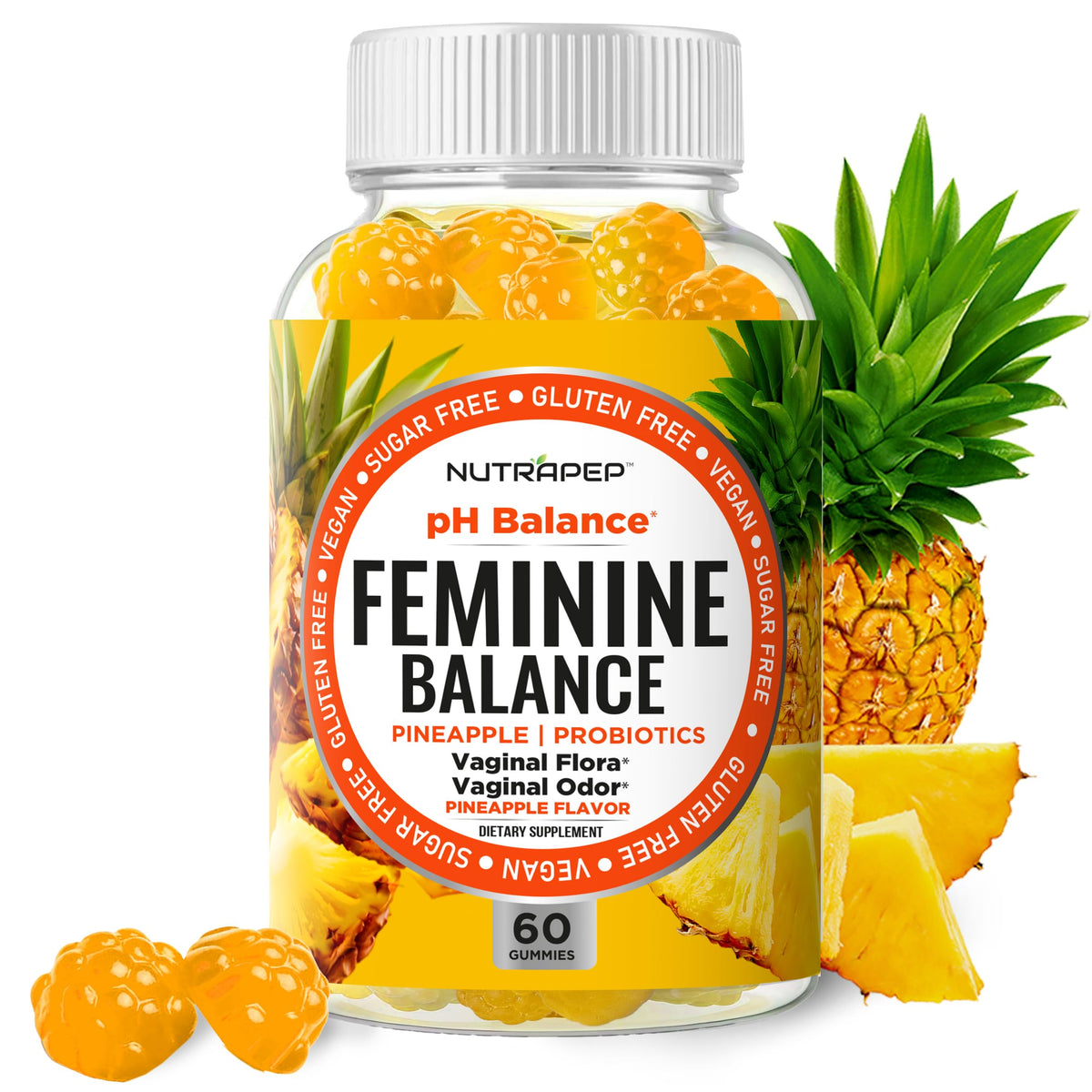 Gummies NutraPep Équilibre Féminin 222g vue de face