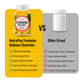Gummies NutraPep Équilibre Féminin avec vitamine C