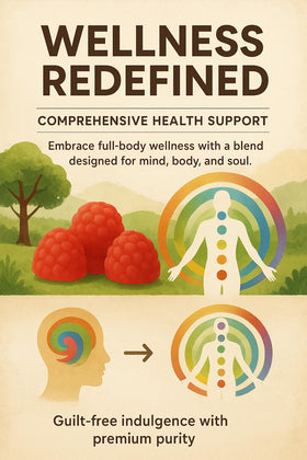 Gummies NutraPerfecto sur fond neutre, présentation produit
