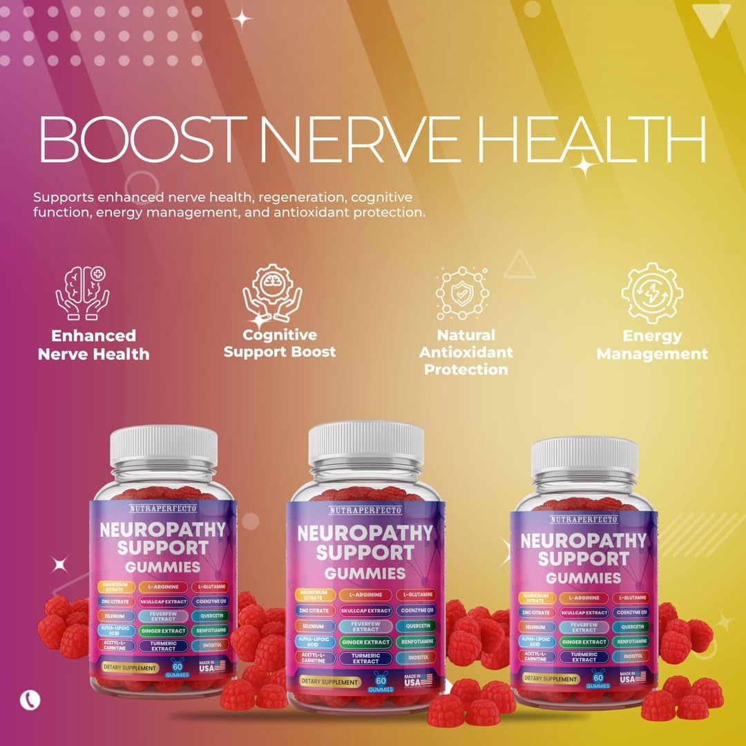 Gummies NutraPerfecto sur une table, mise en scène
