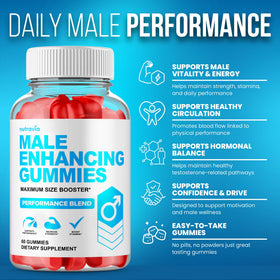 Gummies Nutravia 6 en 1, gummies sur une table