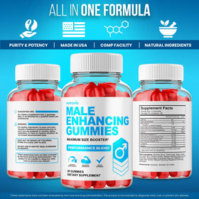Gummies Nutravia 6 en 1, pot ouvert avec gummies visibles