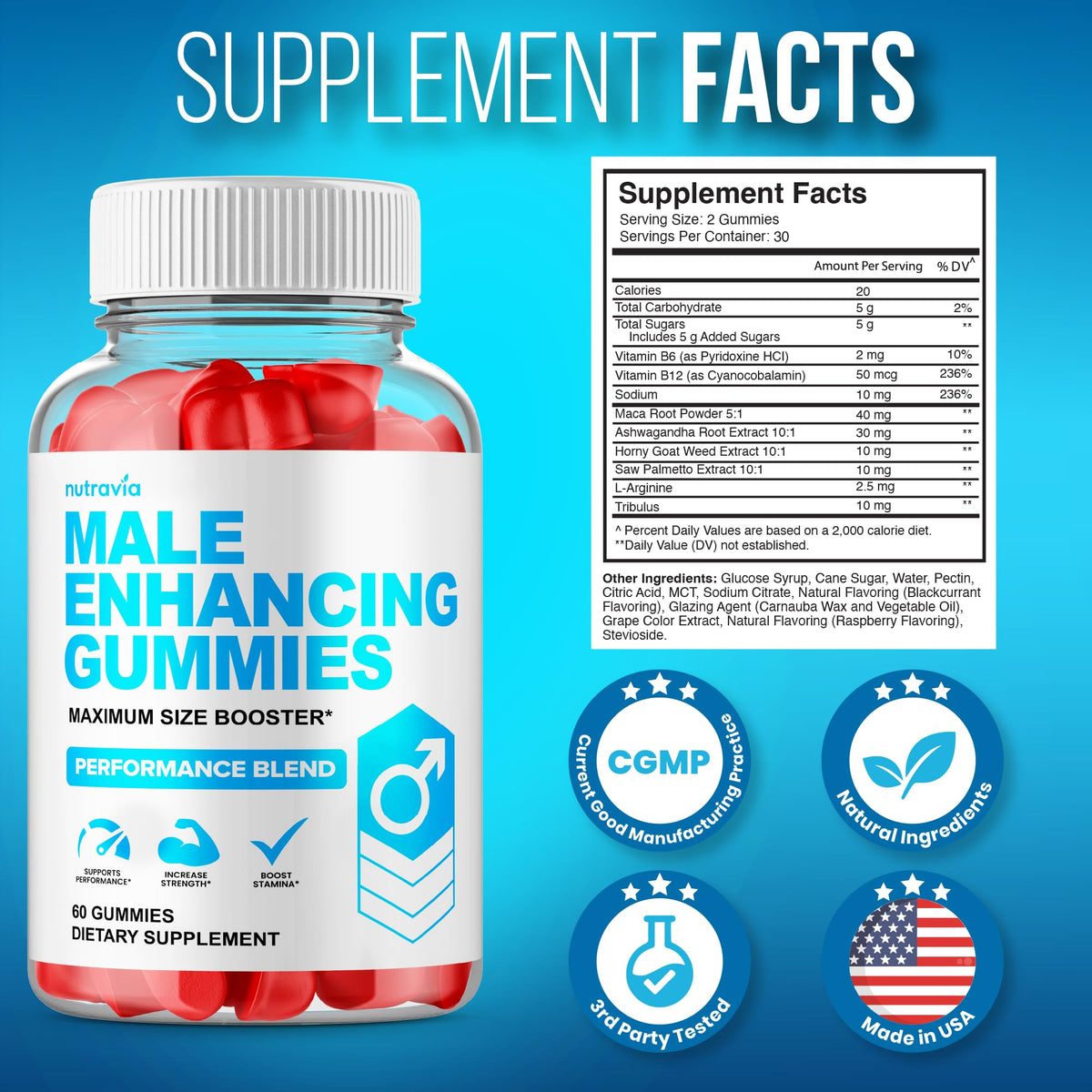 Gummies Nutravia 6 en 1, un gummy sur une cuillère