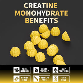Gummies Nutravita étalés sur une surface, mettant en avant leur texture.