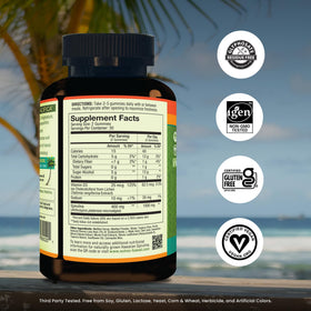 Gummies Nutrex Hawaii Spiruline, vue de côté avec étiquette