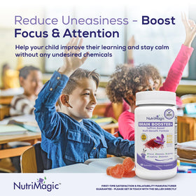 Gummies NutriMagic sur une table avec des jouets d'enfants