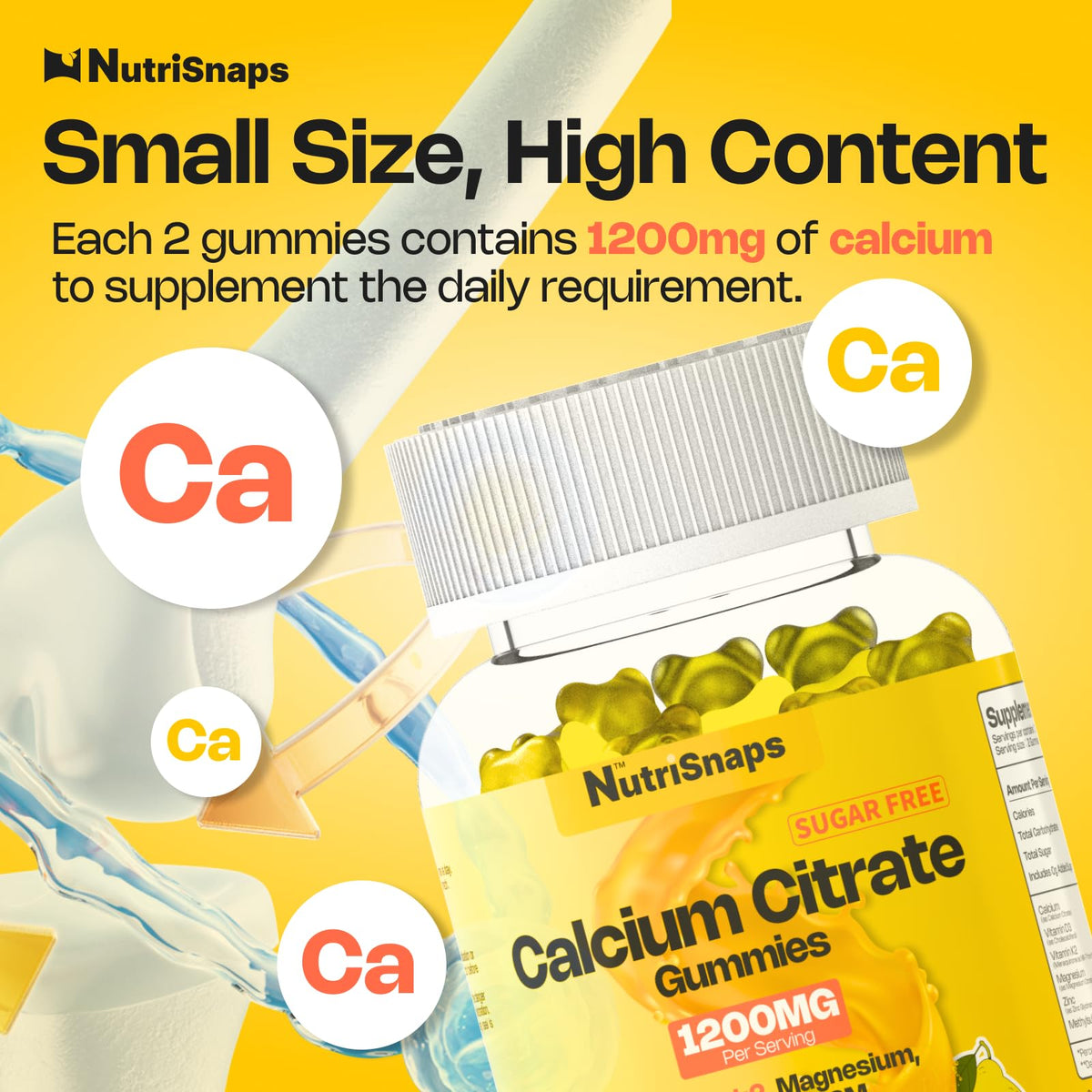 Gummies Nutrisnaps dans un bol, présentation