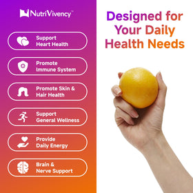 Gummies NutriVivency montrant les vitamines B incluses