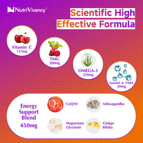 Gummies NutriVivency sur une table avec des fruits