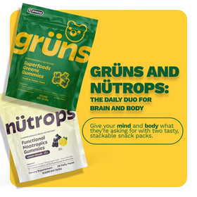 Gummies Nutrops Grüns, affichage de la texture des gummies