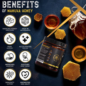 Gummies NutroTonic sur un fond en bois avec des ingrédients naturels