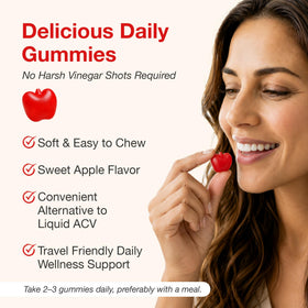 Gummies NUU3 au vinaigre de cidre de pomme, prise en main