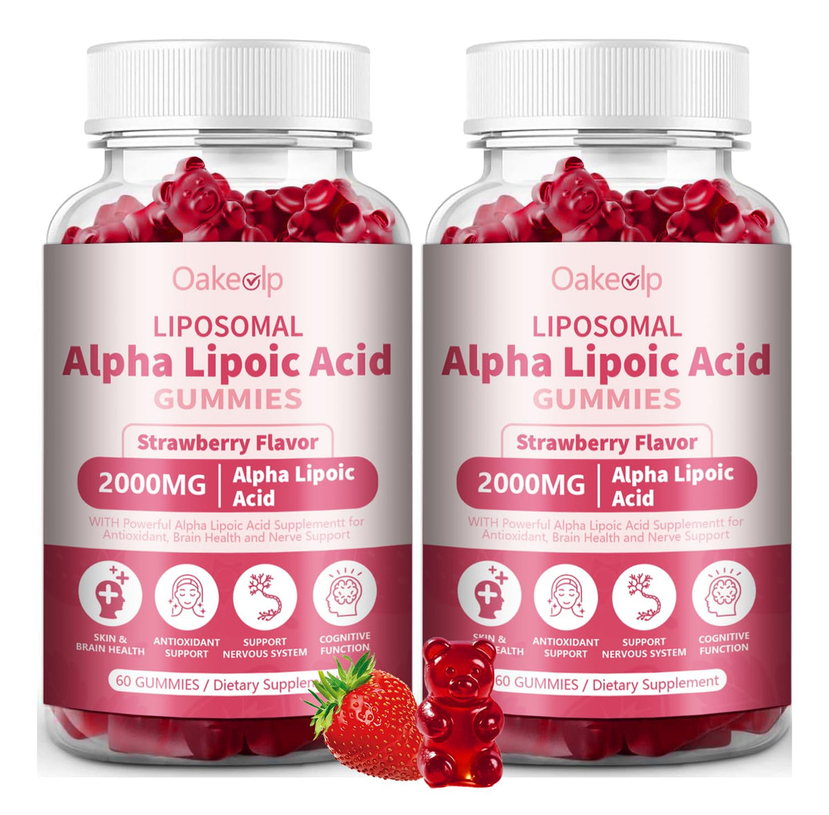 Gummies Oakevlp Acide Alpha Lipoïque 2000mg vue avant
