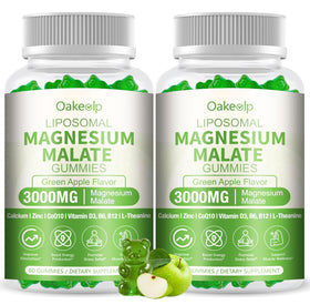 Gummies Oakevlp au magnésium malate 3000mg, vue de face
