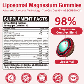 Gummies Oakevlp avec étiquette et informations nutritionnelles