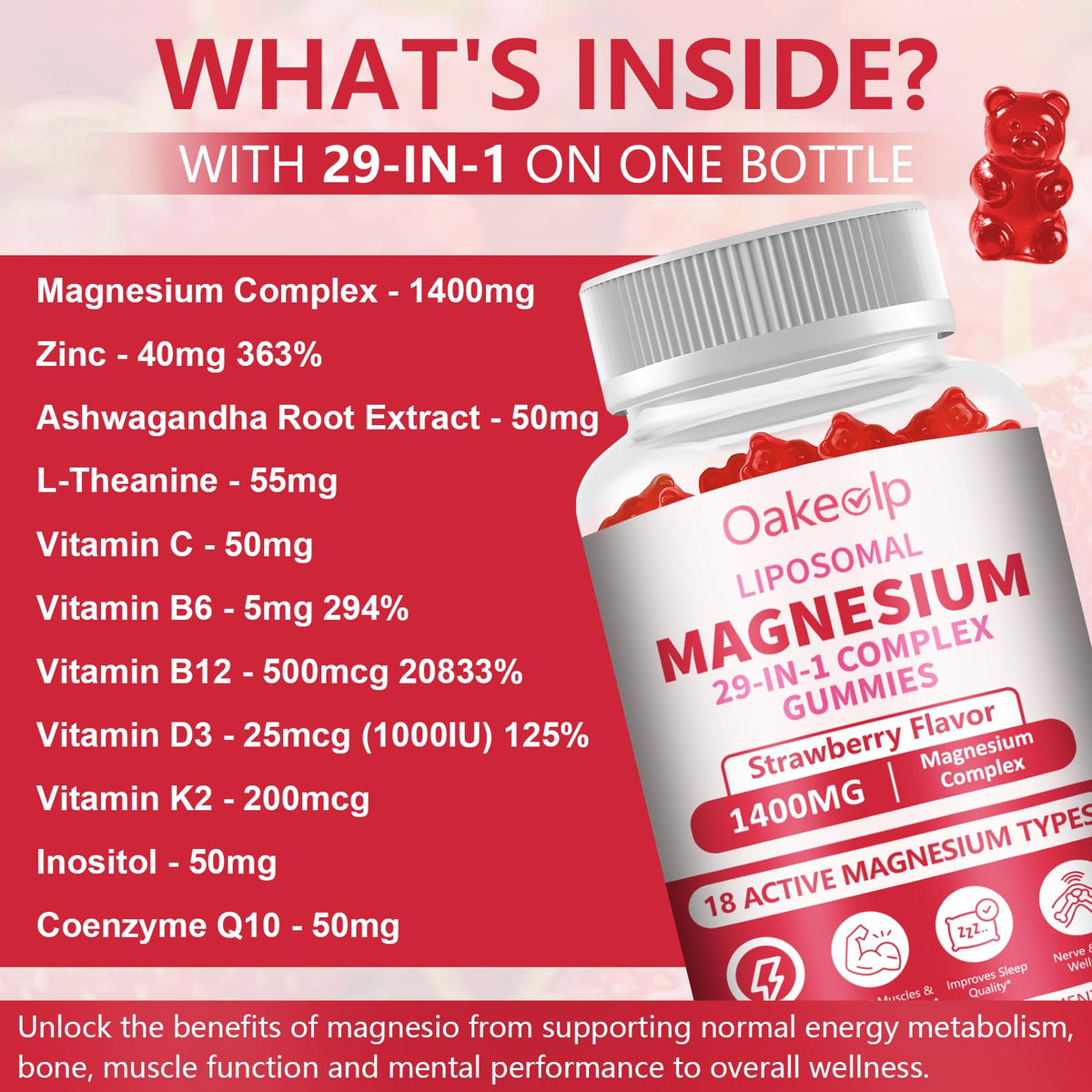 Gummies Oakevlp dans un bol avec des fruits