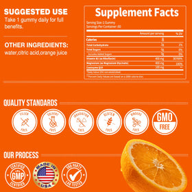 Gummies OALSE de Vitamine B2 dans une main