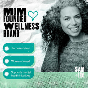 Gummies oculaires SAM+LEO en gros plan sur une main