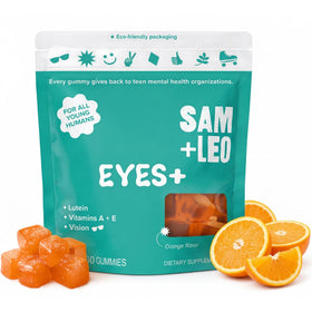 Gummies oculaires SAM+LEO pour enfants en sachet orange