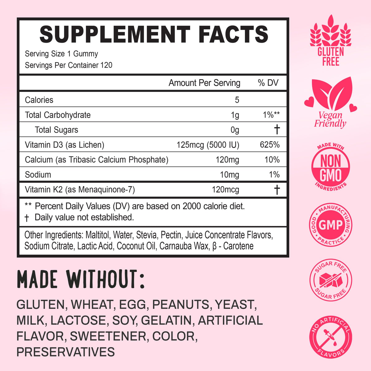 Gummies OH MY CHEWY D3 K2 Calcium 5000 IU en main