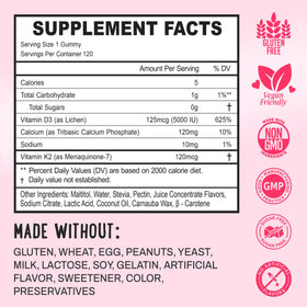 Gummies OH MY CHEWY D3 K2 Calcium 5000 IU en main